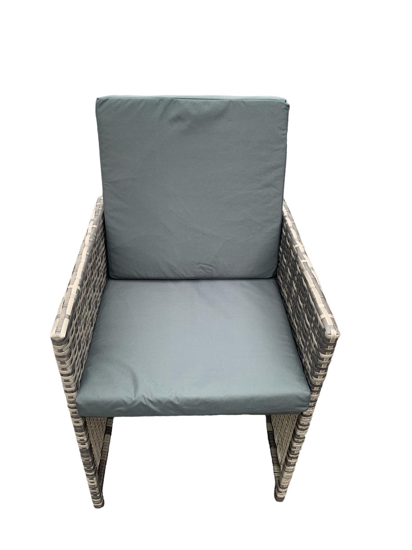 Grey Cube Garden Furniture Set Outdoor 9 pieces + Rain Cover