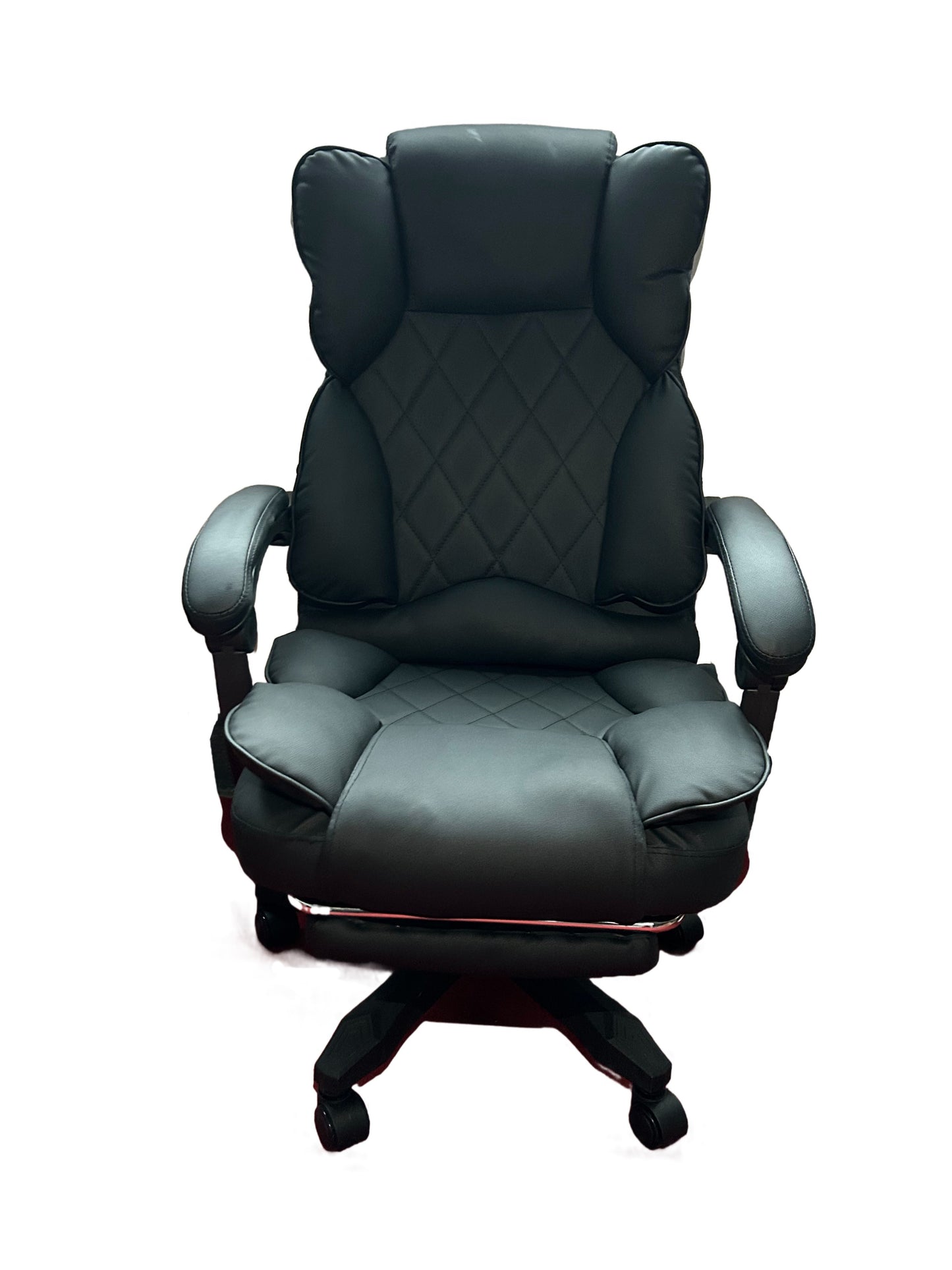 Executive Diamond Stitch Office Chair Black