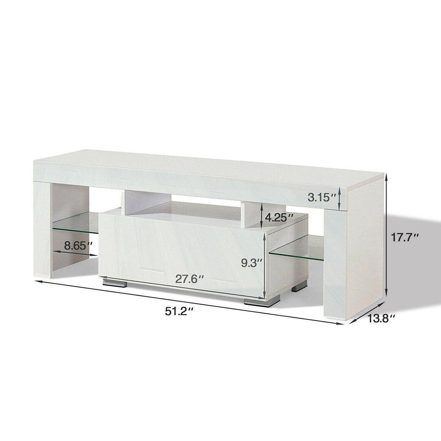 TV cabinet High Gloss White