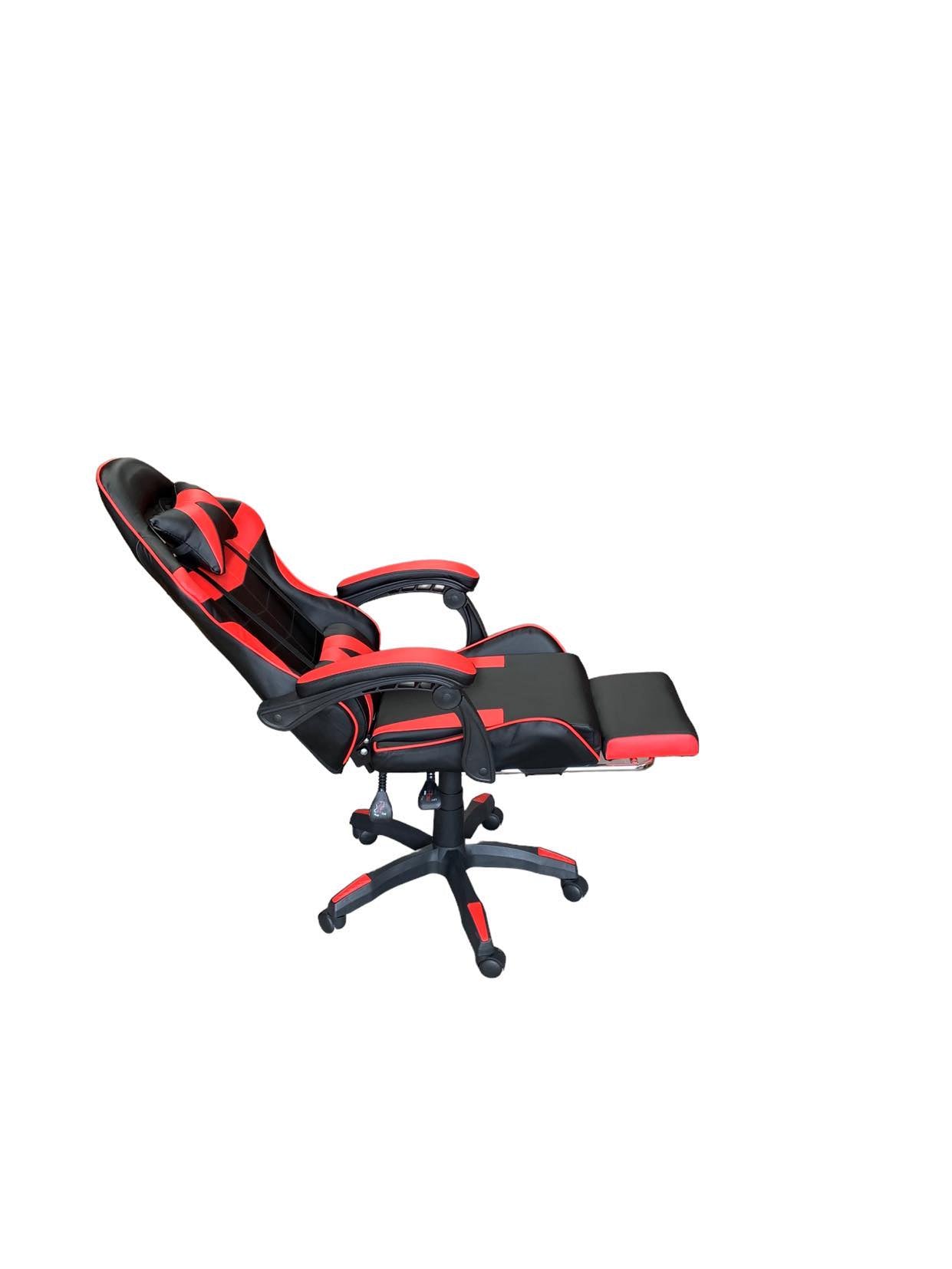 Gaming Chair Black and Red with LED Lights