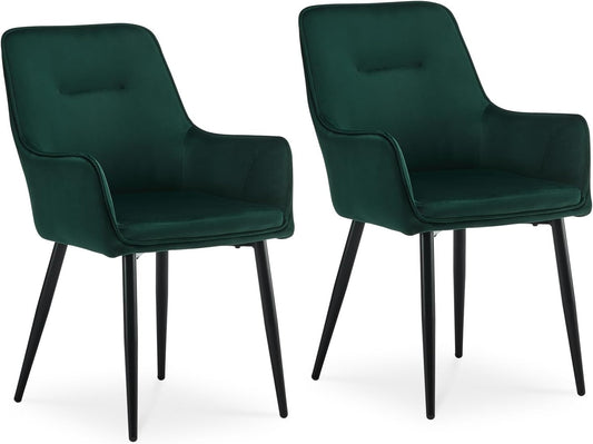 Maxine Dining Chairs [Velvet] [set of 2]