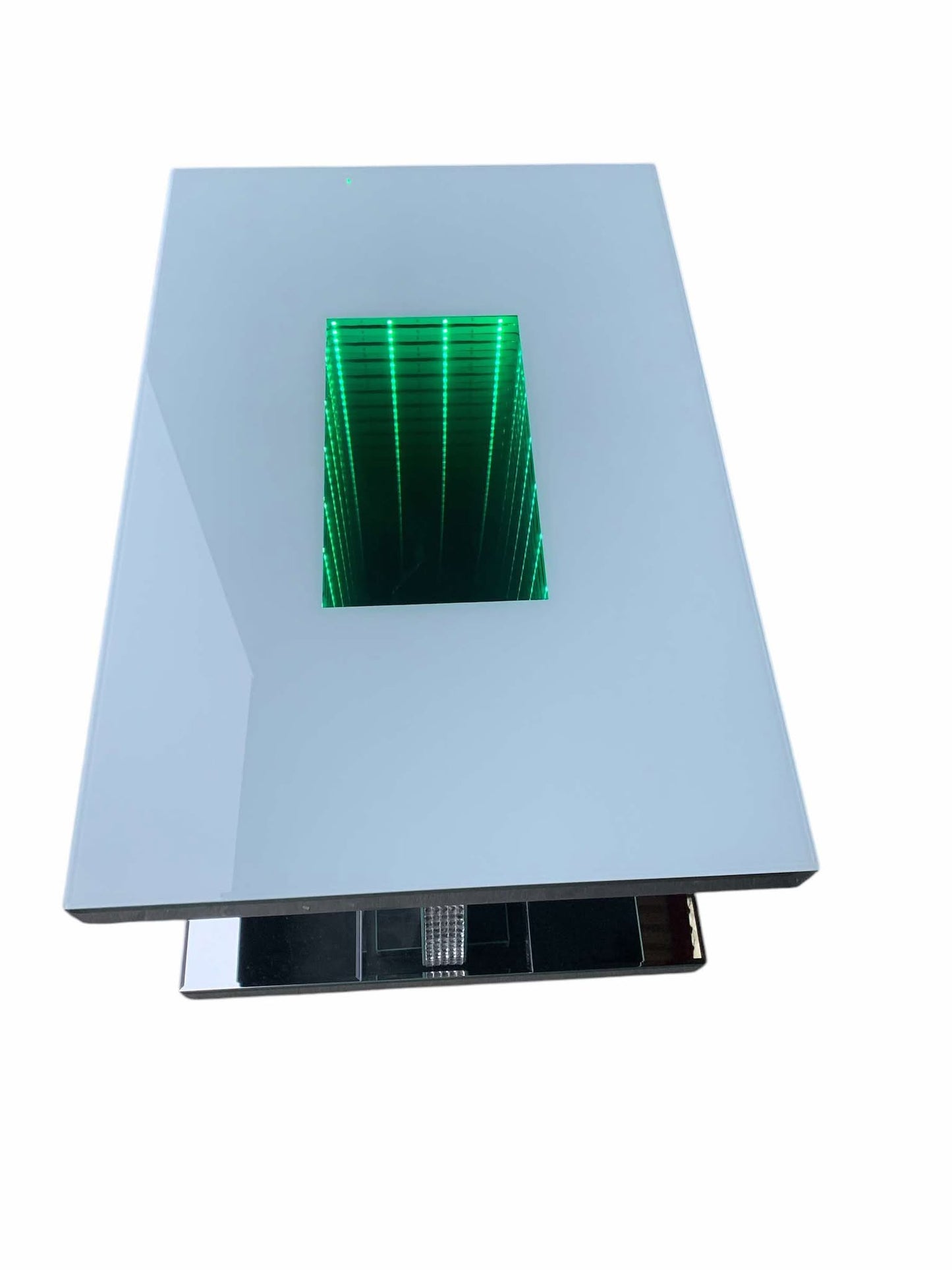 Diamond Crush Mirrored Coffee Table with LED lights